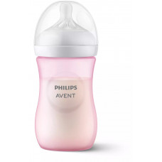 Philips Avent Natural Response 260ml Baby bottle in pastel pink-SCY903/11